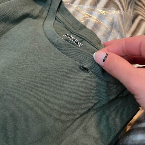 J Crew Factory Slim Washed jersey pocket tee 53623 - Picture 3 of 3